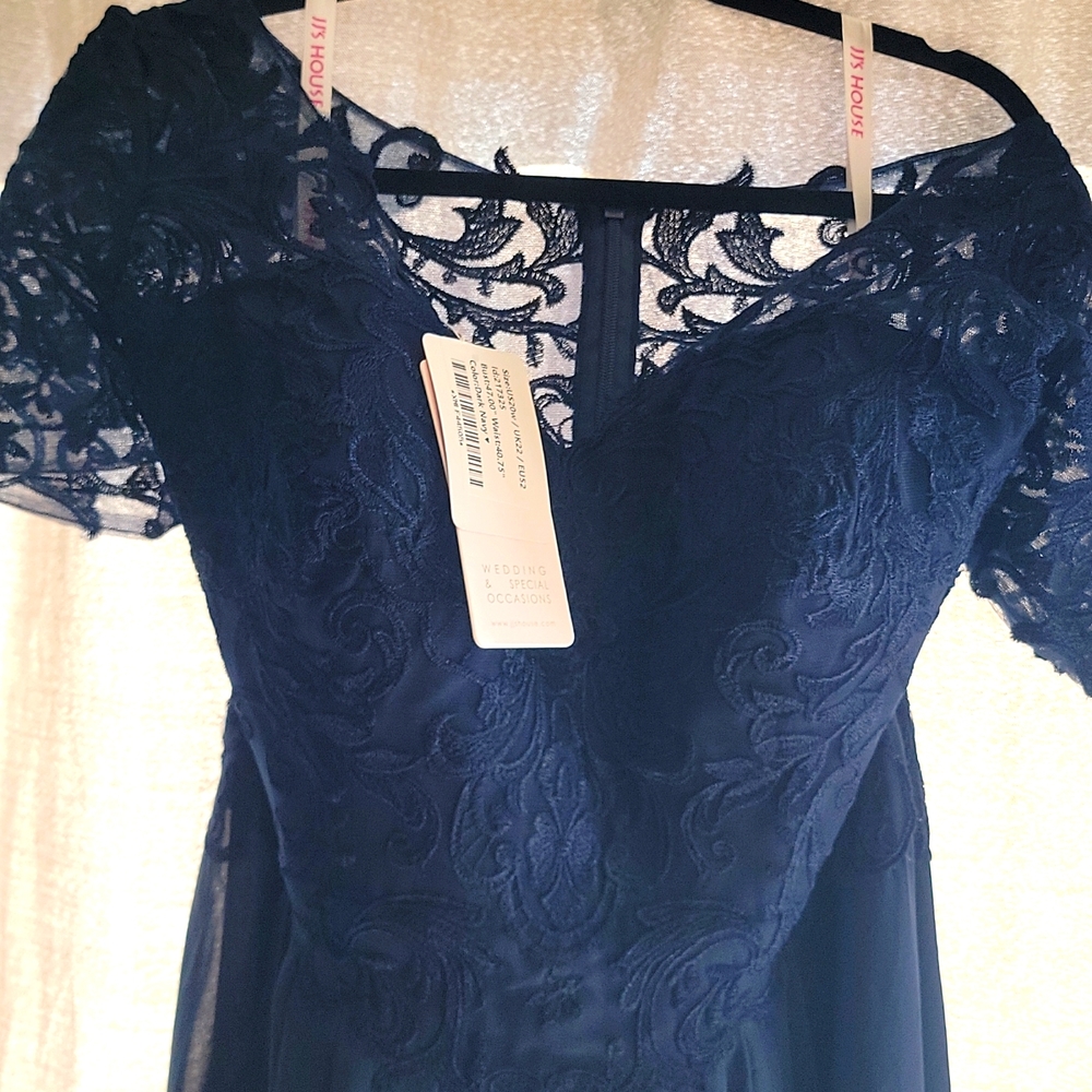 Navy mother of the bride dress